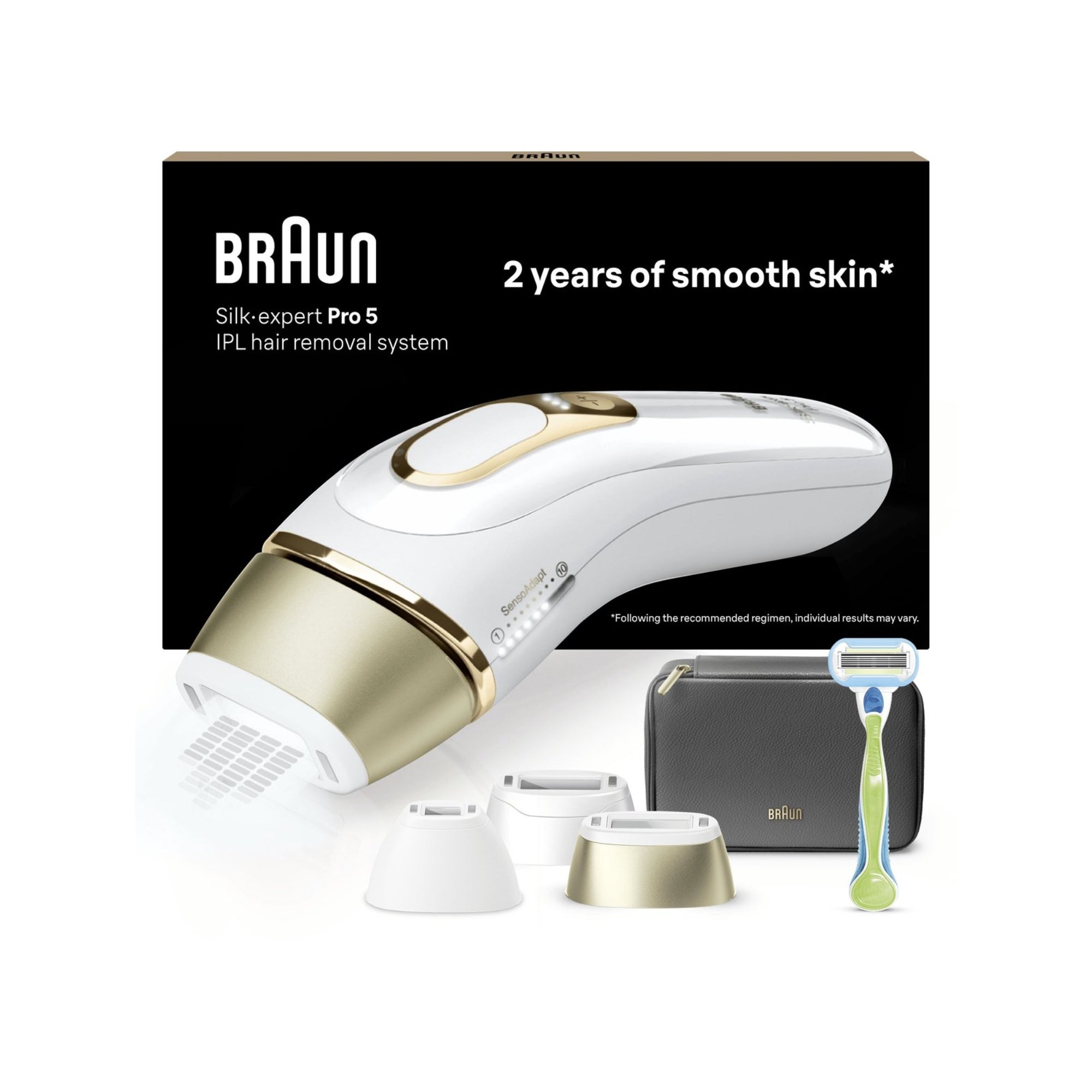 Braun Silk Expert Pro 5 (PL5243) – IPL Ontharing Apparaat – Goud/Wit