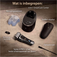Braun Series 9 Pro+ 9565cc complete set met accessoires