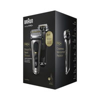Braun Series 9 Pro+ 9565cc scheerapparaat voorkant in grafiet uitvoering