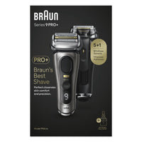 Braun Series 9 Pro+ 9565cc scheerapparaat voorkant in grijs uitvoering