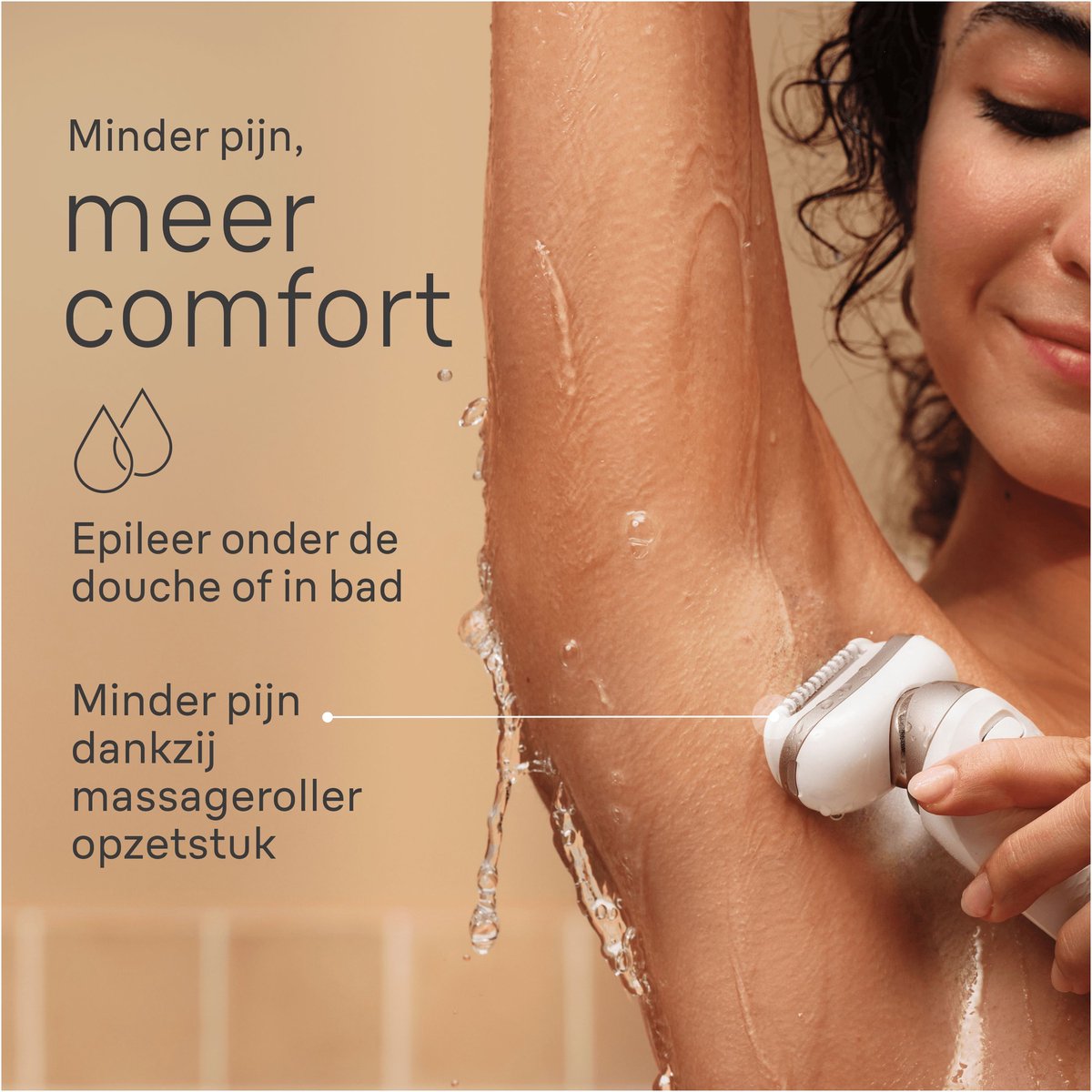 Braun Silk-épil 9 Flex Epilator met Ladyshave Opzetstuk – Wet & Dry – Wit/Rose Titan