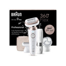 Braun Silk-épil 9 Flex Epilator 360 3D in wit met rose titan