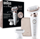 Braun Silk-épil 9 Flex Epilator met Ladyshave Opzetstuk – Wet & Dry – Wit/Rose Titan