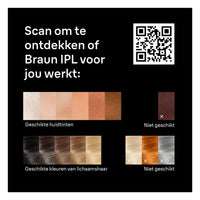 IPL apparaat van Braun voor gezichts- en lichaamsontharing - controleer of jouw huid geschikt is
